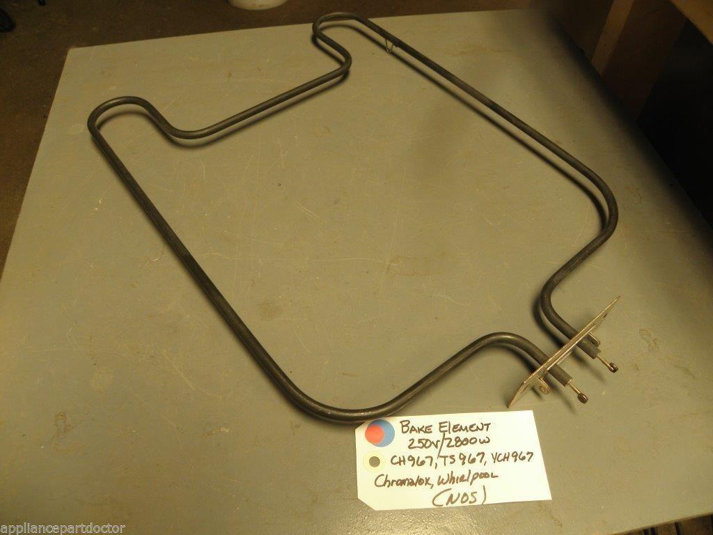 NOS Chromalox Whirlpool Bake Element CH967 TS967 YCH967 250v/2800w NOS Chromalox Whirlpool Bake Element CH967 TS967 YCH967 250v/2800w